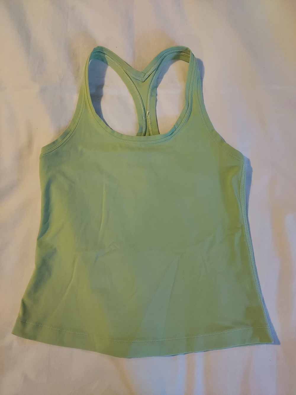 Lululemon Cool Racerback Tank Top Race Length Mint Green Size 4 / 6